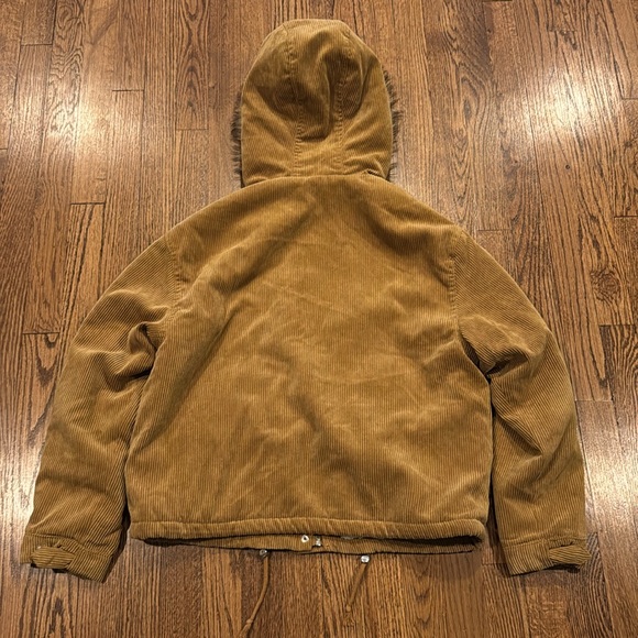 Love Tree Women's Corduroy Hooded Sherpa lined corduroy beige Jacket size small - Picture 8 of 8